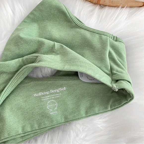 WellBeing + BeingWell Loungewell Willow Sports Bra Green Revolve - Picture 5 of 11